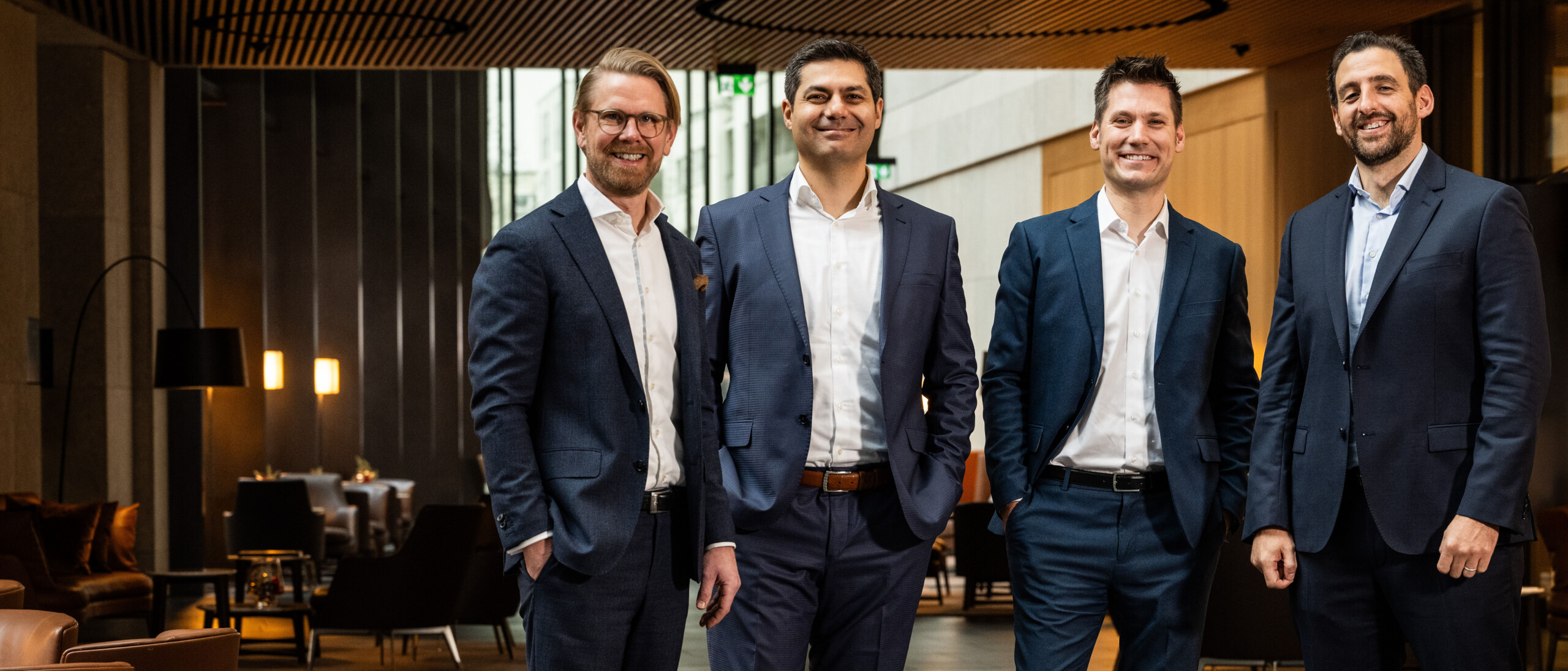 Emil Bruusgaard, Dr. Kai-Olaf Kruse, Karim Tarraf und Ben Scholz